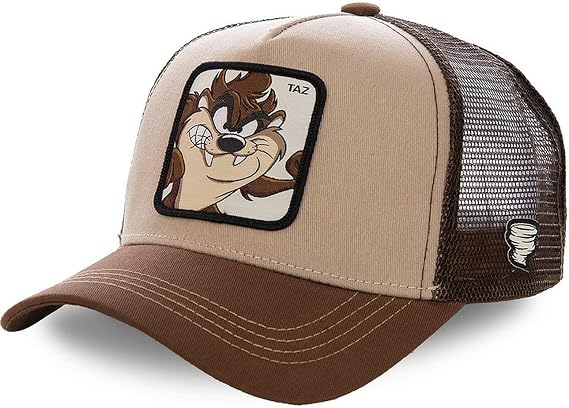 Men's Cartoon Baseball Trucker Cap Snapback Hat Adult Women's Unisex Adjustable One Size (Devil Khaki)