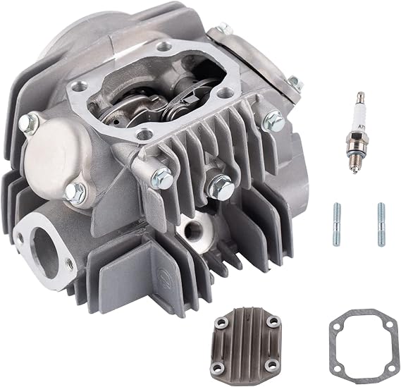 Lifan 125 Complete Cylinder Head Assembly Kit for 52.4mm Bore 125cc Horizontal Engines Motorcycle ATV Go Kart Dirt Bike Parts