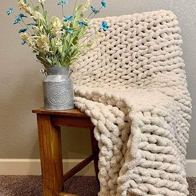 Chenille Throw Blanket Soft Chunky Knit Blanket Luxury Braided Blanket Cozy Knitted Weighted Blanket Home Decor Bed Chair Sofa Yoga Mat Rug 150180cm Black