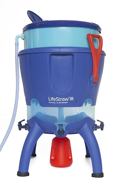 LifeStraw Community Autofill Water Filter Purifier, 50 L, Blue