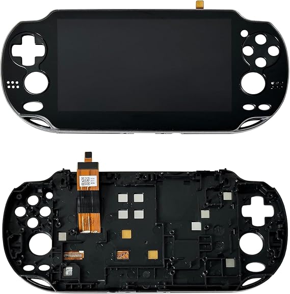 Black LCD Display Touch Screen Digitizer Glass Assembly with Bezel Replacement for PlayStation PS Vita PSV 1000 1001 PCH-1001 PCH-1101