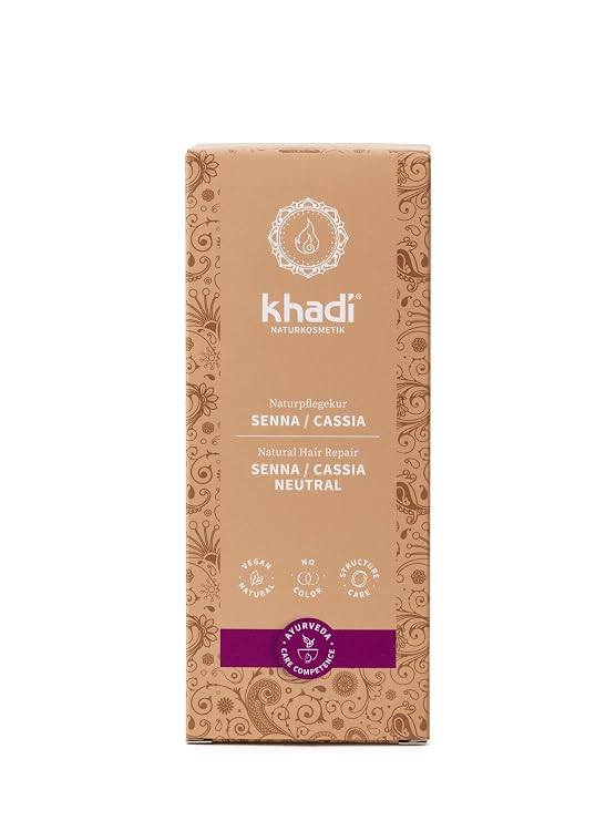 khadi SENNA/CASSIA Natural Hair Color - This colorless intensive care provides shine, volume, and elasticity - Plant hair color 100% herbal & natural - 3.5 oz