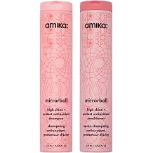 Amika mirrorball high shine + protect antioxidant shampoo + conditioner bundle, 275ml