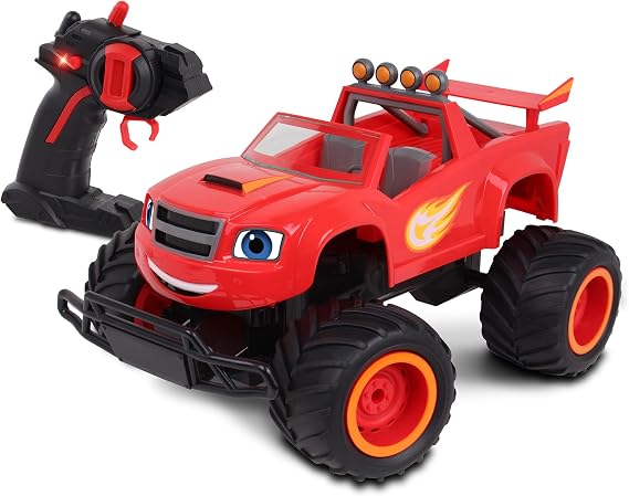 NKOK Blaze and the Monster Machines RC Monster Truck Toy, High-Performance Ready-to-Run Remote Control Truck for Kids, Off-Road Racing Vehicle
