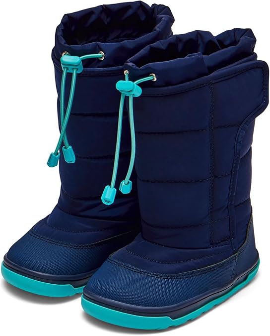 Ten Little Toddler Snow Boots for Boys & Girls, Waterproof, Insulated, Slip Resistant Winter Boots with Hook and Loop Closure for Kids