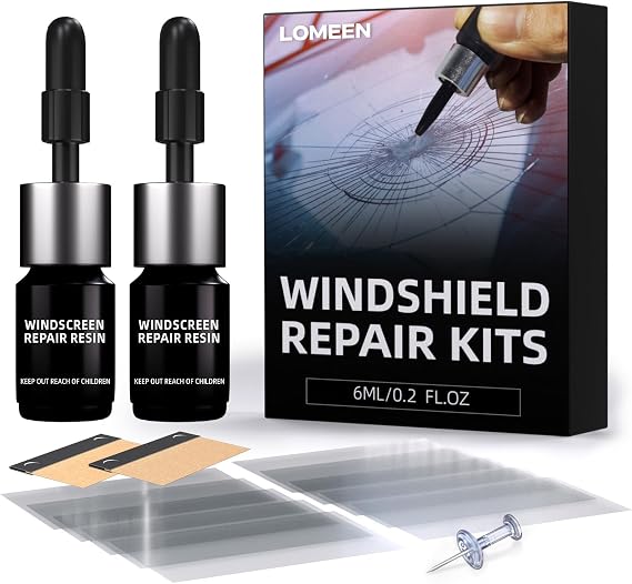 Windshield Crack Repair Kit for Windshield Chips Cracks Quick Car Glass Chip Repair