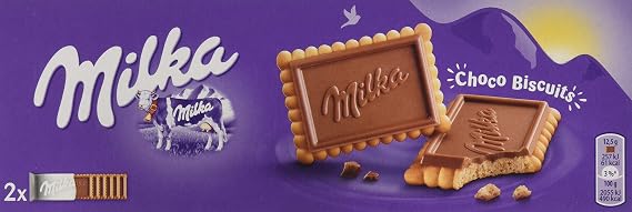 Milka Chocolate Biscuits 150g, Pack of 4