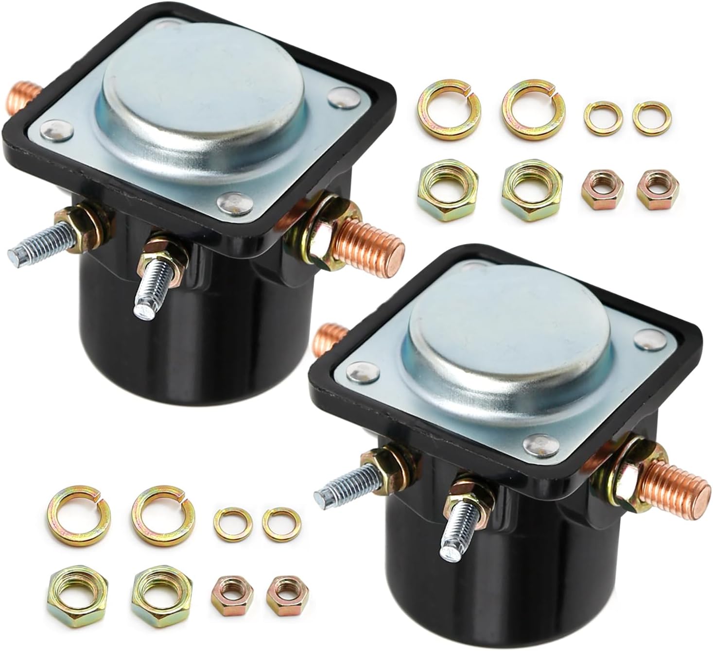 2 PCS 586180 Starter Solenoid Replacement for OMC Johnson Evinrude Outboard by Part Numbers 383622 18-5808 582708 395419 47886 47886T 185808 SMR6003