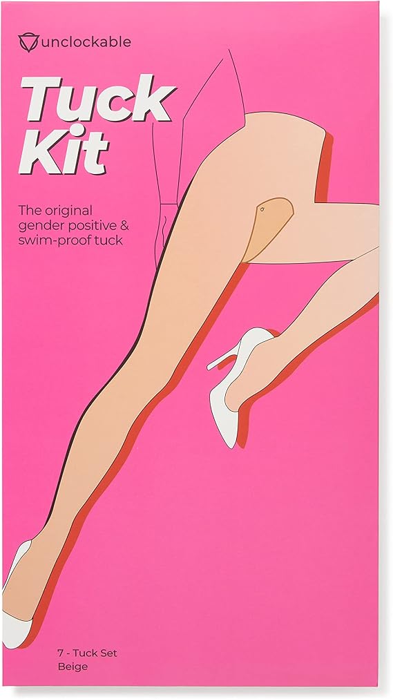 Unclockable Tuck Kit 2 | All-Day Safety | 7 Swim-Proof Tucks | Transgender, NB, Drag Queens, Crossdressing Gaff Alternative