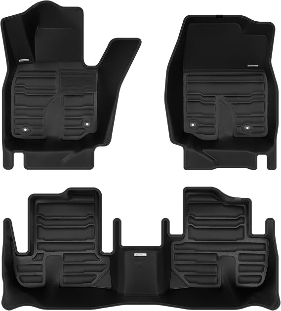 TuxMat - for Mazda MX-30 2022-2024 Models - Custom Car Mats - Maximum Coverage, All Weather, Laser Measured - This Full Set Includes 1st and 2nd Rows
