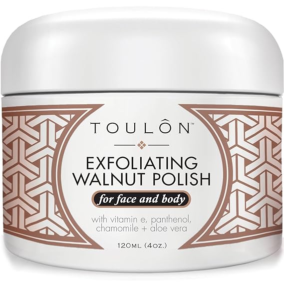 Exfoliating Face Wash Exfoliate Scrub - Pore Cleaner Natural Walnut Exfoliator for Face & Body for Men and Women. Facial Exfoliant