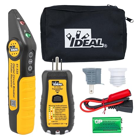 Ideal Electrical Circuit Breaker Finder Kit, 61-535KIT, 120V AC