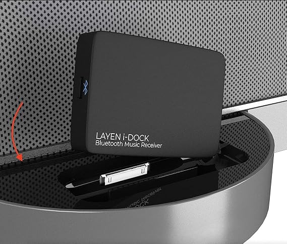 LAYEN i-Dock - Premium 30 Pin Bluetooth 5.3 Adapter | TWS Dual Multiplay | BT 5.3 = Greater Distance and Superior Audio | for Bose SoundDock - (Not for Cars)