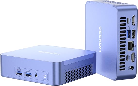GEEKOM AI Mini PC AX7 AMD Ryzen 9 7940HS 32GB RAM 2TB SSD Mini Computer Windows 11 Supports WiFi 6E/BT 5.2/USB4.0(DP1.4) Gaming Desktop Computer