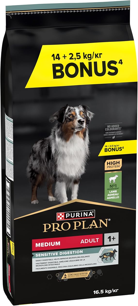 PRO PLAN Orta Irk Yetişkin Kuru Köpek Maması Kuzu Etli 14+2.5 kg