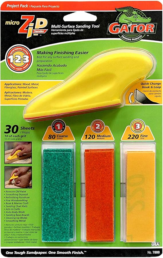 Ali Industries Gator 7800 Zip Micro Hand Sander - Quantity 1