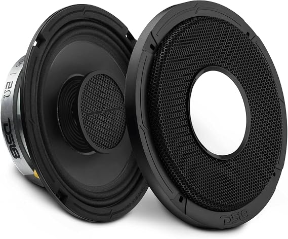 DS18 PRO-HY8.2MSL 8" Hybrid Slim Loudspeaker with a 1" Compression Driver Horn, 8" Shallow Hybrid Coaxial Mid-Range w/Driver