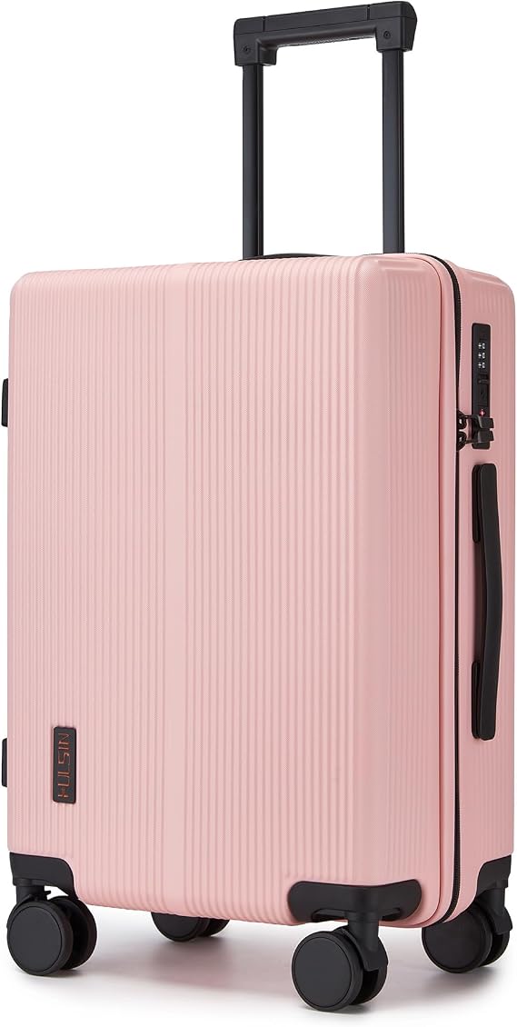 Hulsin Carry On Luggage 22x14x9 Airline Approved for Women 20 Inch Hardside