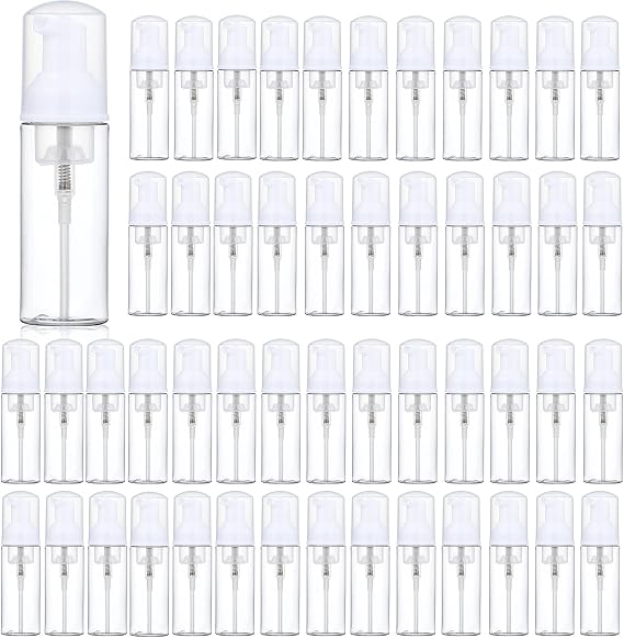 35 Pack 2 oz Foam Pump Bottles, Refillable Soap Dispenser, Daily Use