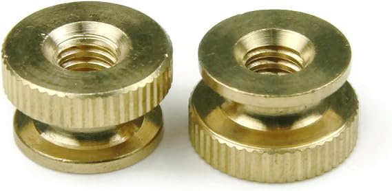 Knurled Thumb Nuts Brass Circular Knurl Nuts #10-24 Qty 25