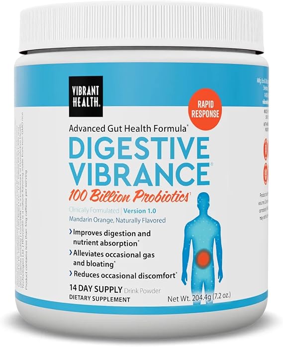 Vibrant Health Digestive Vibrance Probiotic Powder, 14 Servings