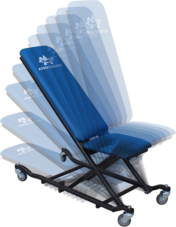 Adjustable Height Mechanics Creeper - Original Model - Manually Operated (NOT Power-Lift Model) | Manually Operated, NOT Power-Lift Model