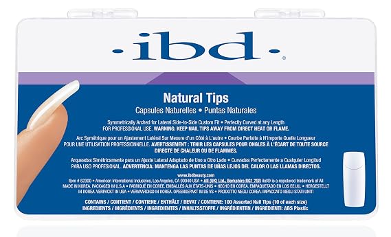 IBD Natural Nail Tips, 100 Count