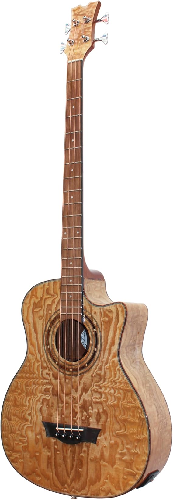 Generic Acoustic Electric Bass Guitar, 41'' Cutaway Electric Acoustic Bass 4 Strings