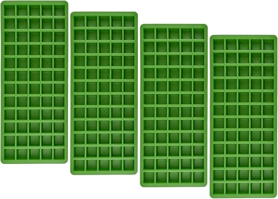 4 Pcs Silicone Food Molds for Harvest Right Freeze Dryer Medium Trays, Square Cube Dividers Food Mold for Ice Fruits Candy Chocolate Vegetable Freeze Drying Accessories