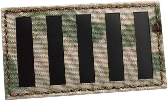 Sons of Liberty Stamp Act Flag 2x3.5 American 9-Stripes Revolution Patriot Tactical Patch (Multicam)