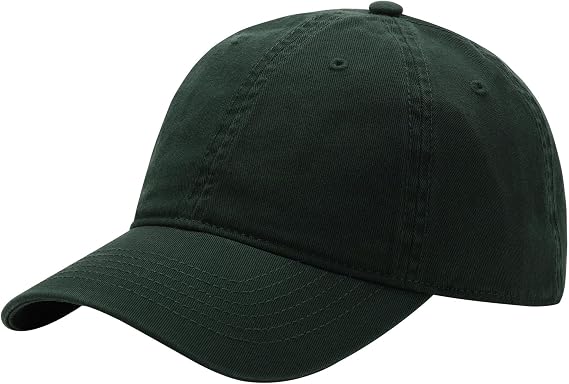 Washed Baseball Cap - Vintage Cotton Dad Hat Adjustable Unisex