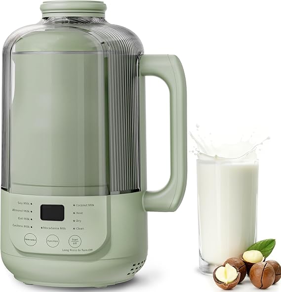 CheersLux 40oz Nut Milk Maker, Low Noise Nut Milk Machine for Soy, Almond, Oat, Plant Based Milk and Non-Dairy, 9 in 1 Automatic Soy Milk Makers with 3-minute Cold Press/Delay Start/Auto Clean