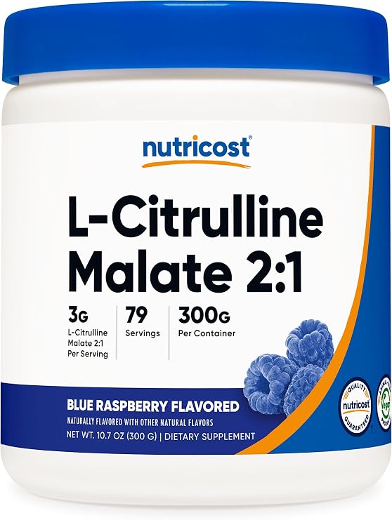 Nutricost L-Citrulline Malate 2:1 (300 Grams) (Blue Raspberry)