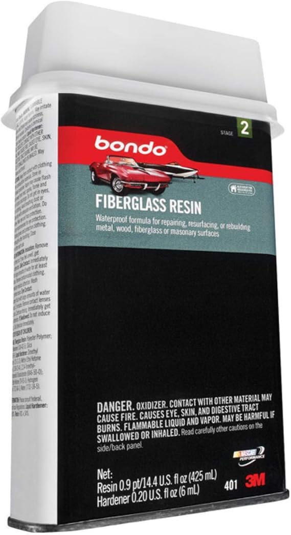 Bondo Polyester Fiberglass Resin Pt. Clear