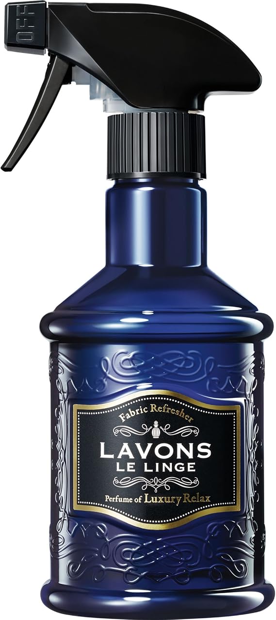 LAVONS Fabric Spray Freshener for Carpet Fresh, Pet Safe Linen Spray for Bedding, Organic Fabric Refresher Spray for Home & Offices, Natural Carpet Freshener from Japan, 12.5 Fl Oz LUXURY RELAX