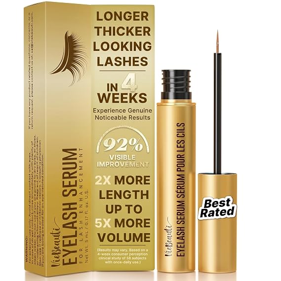 VieBeauti EyeLash Growth Serum for Longer Fuller Thicker Looking Lashes 5 mL