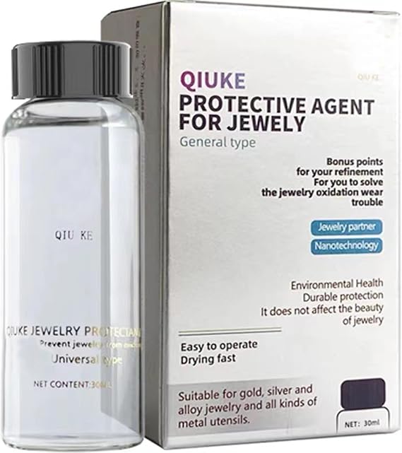 Jewelry Coating, Jewelry Protective Coating, Clear Protective Polish-on Sealant to Protect and Shield Metal and Stone from Tarnish, Wear and Prevent
