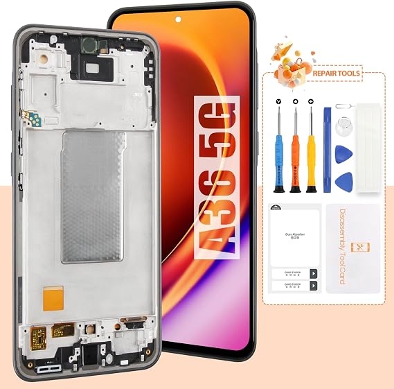 Not Original Screen for Samsung Galaxy A36 5G Screen Replacement with Frame