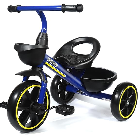 KRIDDO Toddler Tricycle for Toddlers Age 2-5, Tool-Free Trike