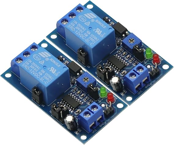 2PCS Delay DC 12V Relay Delay Delay Turn Off Switch Module with Timer Board Module,12V Timer Switch