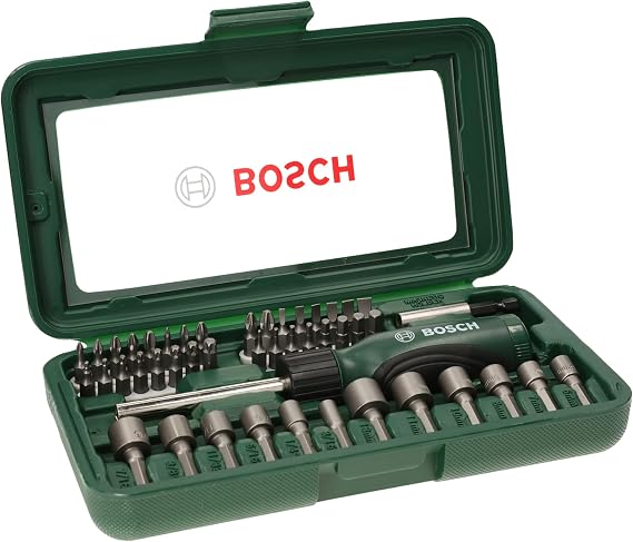 Bosch 46 Parça Tornavida, Vidalama Ve Lokma Uçlu Aksesuar Seti - 2607019504