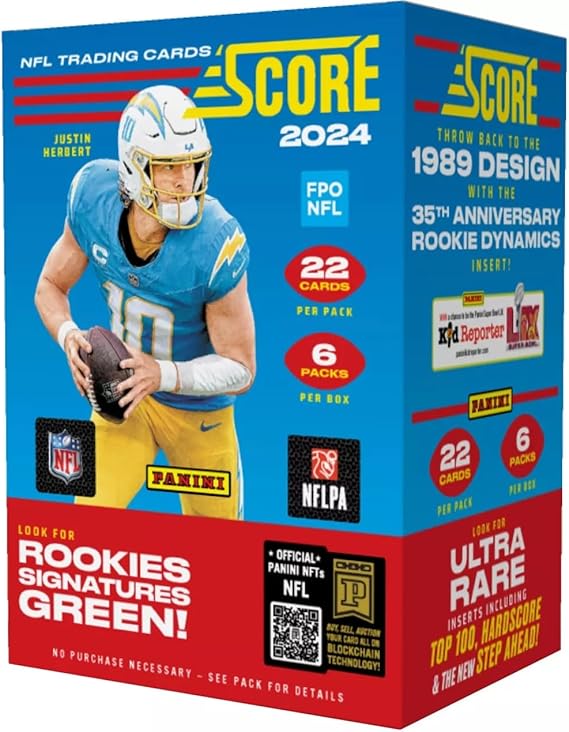 2024 Panini Score Football Trading Cards NFL Blaster Box