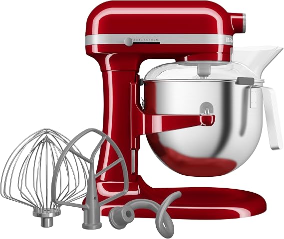 KitchenAid Heavy Duty Kaldırılabilir Kaseli Stand Mikser, Empire Red, 6,6 L
