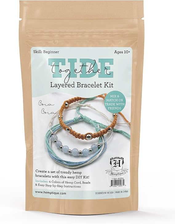 Hemptique Layered Bracelet KIT -Bora