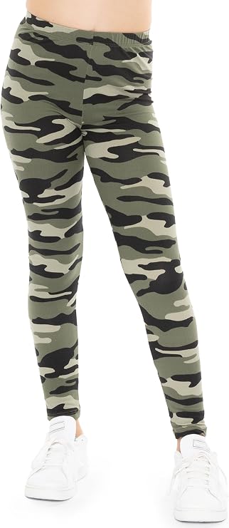 Oh So Soft Printed Girls Leggings | Kids Toddler Stretch Toddler Leggings | Youth Girls Size 2T - 14