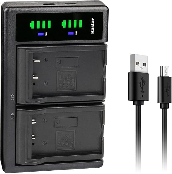Kastar LTD2 USB Battery Charger Replacement for Fujifilm NP-120, NP-120B, FNP120, Toshiba NP-120, PX1657, PENTAX D-LI7, RICOH DB-43, CONTAX BP-1500S, KYOCER BP-1500S Battery