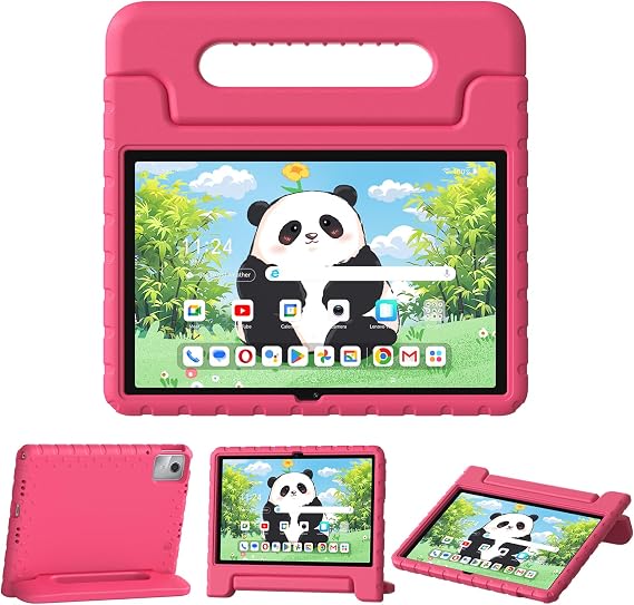 Kids Case for Lenovo Tab M11/K11 2024, Shockproof,Stand,Pink