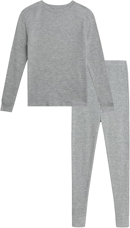 Arctic Hero Boys 2 Piece Waffle Knit Thermal Shirt and Pants Set (2T-18)