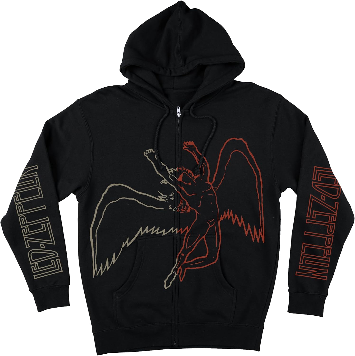 Led Zeppelin Unisex-Adult Angel Sky Zip Hood