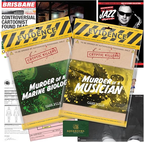 Cryptic Killers Bundle #10 - Unsolved Murder Mystery Game - Cold Case File Investigation - Detective Clues/Evidence - Solve The Crime - Individuals, Date Nights & Party Groups - 2 Pack
